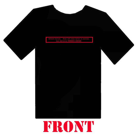 Amiga "Guru Meditation" logo - Classic Black Tee