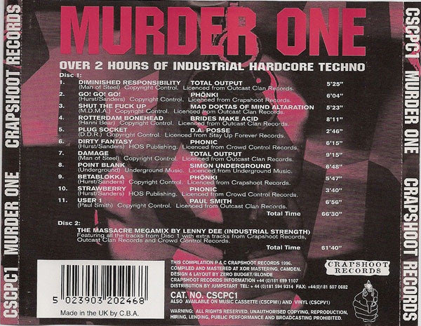 Murder One - Killer Hardcore Techno
